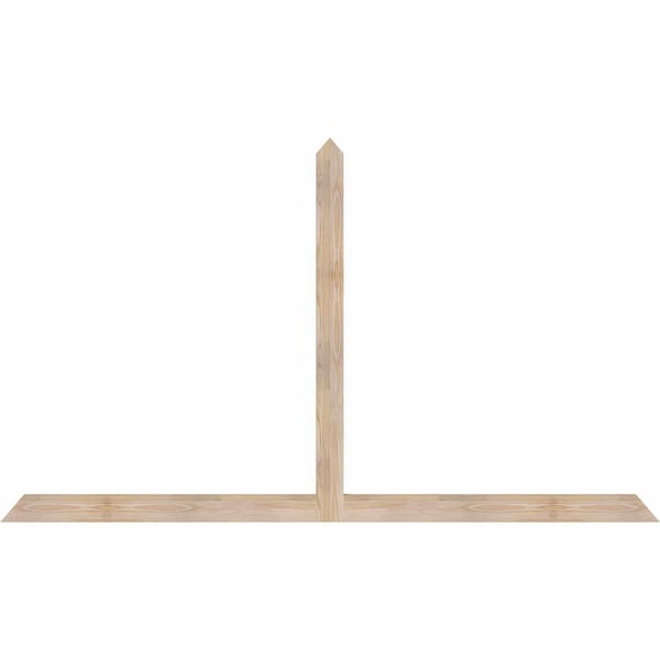 Ekena Millwork Portland Smooth Timber Gable Bracket, Douglas Fir, 84"W x 49"H x 1 1/2"D x 3 1/2"F, 14/12 Pitch GBW084X49X0204POR00SDF - main
